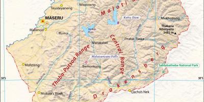Лесото карте фотографии